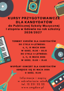 KURSY PRZYGOTOWAWCZE DLA KANDYDATÓW